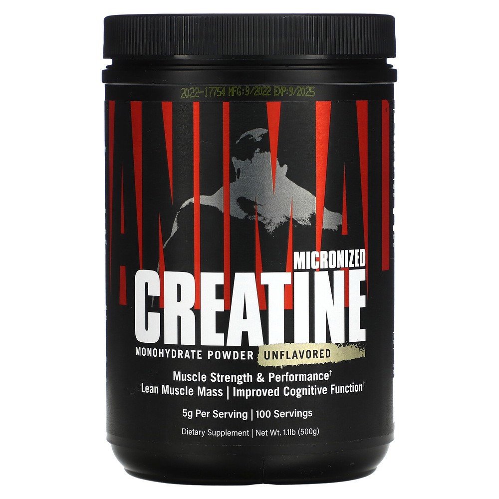 Micronized Creatine, Monohydrate Powder, Unflavored, 1.1 lb (500 g)