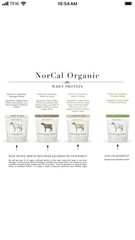 NorCal Organic Chocolate Whey Protein 32oz 100% Grass-Fed USDA Certified