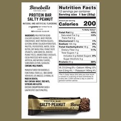 Barebells Protein Bars Salty Peanut – 12 Count, 1.9oz Bars – Protein Snacks w…