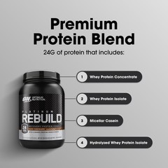 Optimum Nutrition Platinum Rebuild Premium Platinum Blend Protein Powder