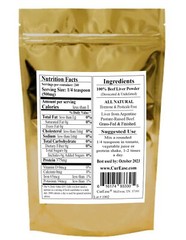 ORGANIC Argentine Desiccated BEEF LIVER Powder UNDEFATTED 240 Servings Grass Fed