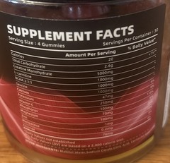 2x 120ct Happyummmm Creatine Monohydrate 240ct Gummies Cherry & Raspberry