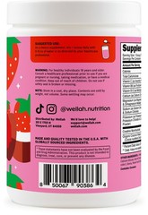Wellah Creatine + Hydration Powder (Strawberry Coconut) 30 Servings – Drink Mix