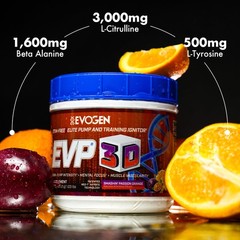 Evogen EVP 3D – Stim Free Pre Workout Powder for Men & 1 Pound (Pack of 1)