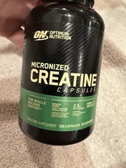 Optimum Nutrition Micronized Creatine Monohydrate Capsules 2.5 Grams per Serving