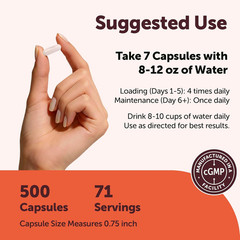 Creatine Monohydrate 5,000Mg, 500 Capsules | Pure Creatine Pills – Micronized +