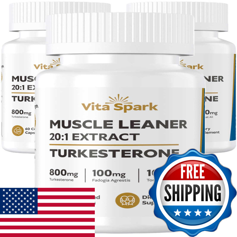 Vita Spark Turkesterone Muscle Leaner – High Potency Mens Supplement Tongkat