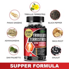 Tribulus Terrestris Extract Natural Testosteron Booster 60/120 Capsules