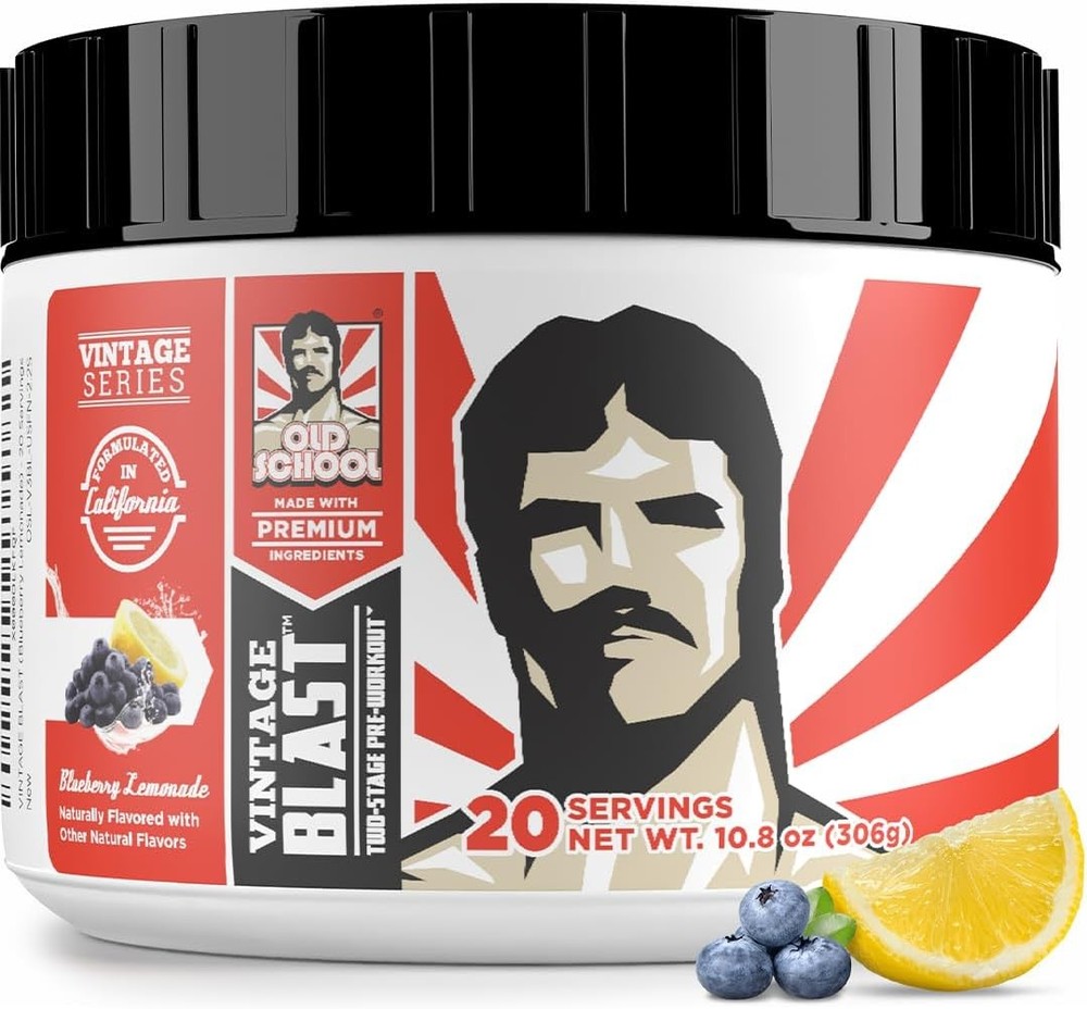 Old School Labs Ultimate 2 Stage Pre Workout for Explosive Energy, Massive Pumps