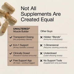 UNALTERED Anabolic Muscle Builder for Men – Growth, 150 Count (Pack of 1)