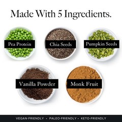 Vegan Protein Powder – Vanilla Protein Shake Mix, 8.75 oz – 10 Servings