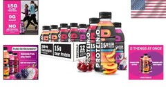 Nutritionally Enhanced Clear Protein Water – Great for Recovery, 12-Pack Variety