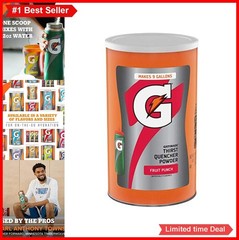 Sports Drink Powder Fruit Punch 76.5 Oz 9 Gallons Electrolyte Hydration