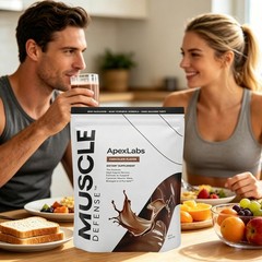 APEX LABS MUSCLE DEFENSE CHOCOLATE FLAVOR – 8.57 OZ – EXP 02/27 – NEW PACKING