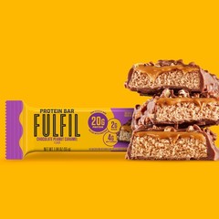 Fulfil Protein Bars Chocolate Peanut Caramel Flavored Gluten 20G Protein Pantry