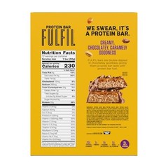 Fulfil Protein Bars Chocolate Peanut Caramel Flavored Gluten 20G Protein Pantry