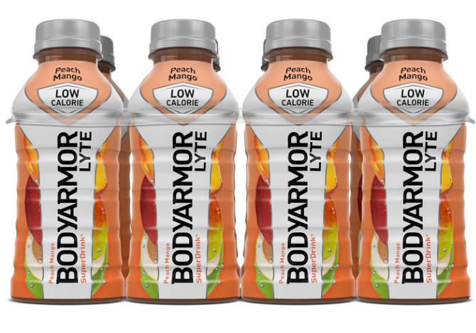 BODYARMOR LYTE Sports Drink Low-Calorie Sports Beverage, Peach Mango, 12 fl oz