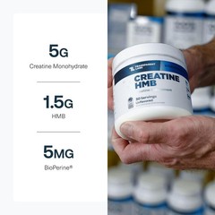 Creatine HMB – Creatine Monohydrate Powder with HMB for Muscle Growth, Increa…