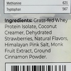 Santa Cruz Paleo Whey Protein Powder, Strawberry, 20 Servings, 1.2lb Bag