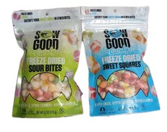 2 SOW Good Sour Bites & Sweet Square’s 4.2oz Fast Free Ship