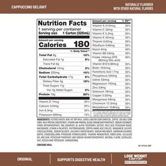 SlimFast Meal Replacement Shake, Original Cappuccino 12 Count (Pack of 1)