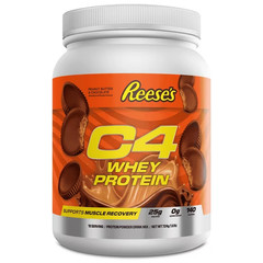 C4 Whey Protein Powder Reese’s Peanut Butter Cup 25g Protein 18 Servings