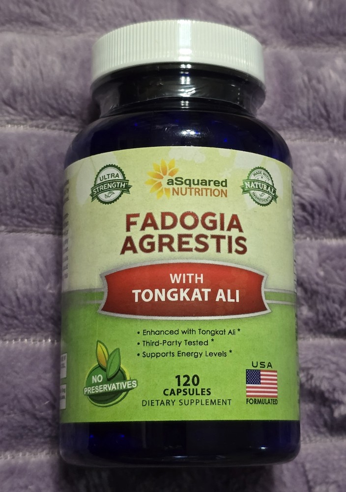 aSquared Nutrition Fadogia Agrestis 1000mg & Tongk Ali 400mg – 120 Capsules