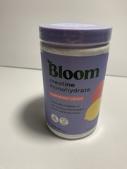 Bloom Nutrition Creatine Monohydrate Powder, Raspberry Lemon Flavor, 40 Servings