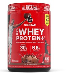 LOT of (2) Six Star Pro Nutrition 100% Whey Protein Powder Plus, 30G Protein
