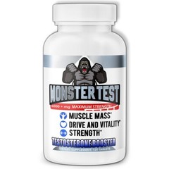 Monster Test 120ct Testosteron Booster + 100% Creatine Monohydrate Powder 300g