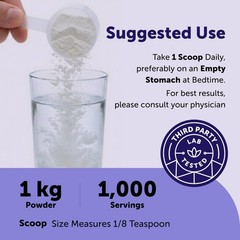 Micro Ingredients Glycine Powder, 1KG (2.2 Pounds), 2.21 Pound (Pack of 1)
