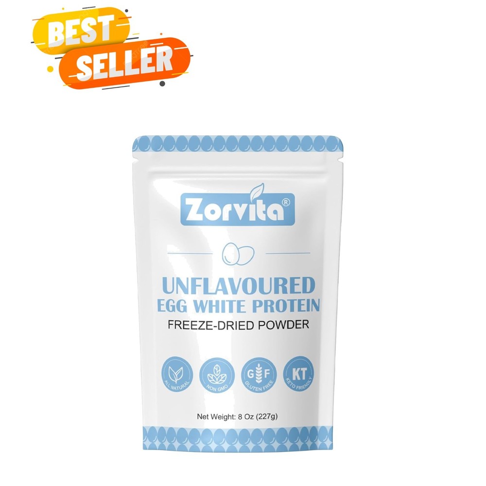 Convenient 8 Oz Freeze-Dried Egg White Powder – Perfect for Protein Boost