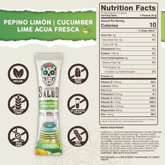 Salud Cucumber Lime Hydration & Immunity Packets – 15 Servings of Pure Wellness
