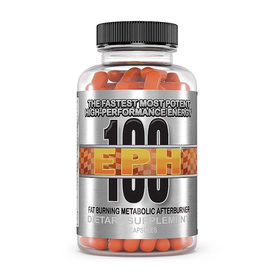 HardRock EPH 100 – 60 Capsules High Stim Fat Burner Pre-Workout