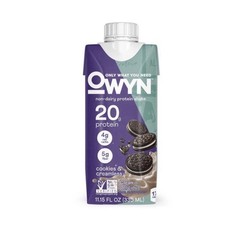 OWYN Non-Dairy Protein Shake Cookies & Creamless 20g Protein 4pk/44.6 fl oz