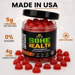 SOHE HEALTH CREATINE GUMMIES – 0.18oz CREATINE MONOHYDRATE PERSERVING,,