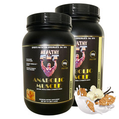 2 Pack- Healthy ‘N Fit Anabolic Muscle (Vanilla) 3.5lb : Mass & Strength Gainer