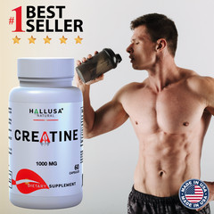 CREATINE & L-ARGININE – Muscle Recovery & Nitric Oxide Support – 120 Capsules