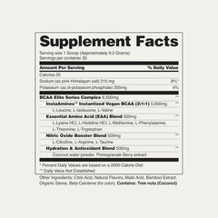 Snap Supplements BCAA Powder – 5g Vegan Branched Chain Amino Acids (2:1:1 Leucin