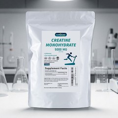 Creatine Monohydrate 100% Pure Powder 1000g (2.2 lb) Micronized 5g 200 Servings