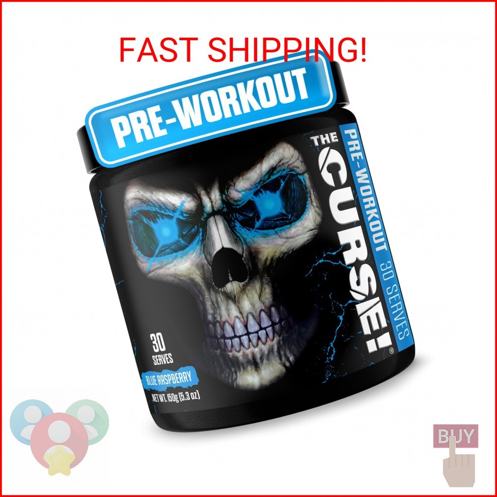 JNX SPORTS The Curse! Blue Raspberry Pre Workout Powder with Creatine – Extreme