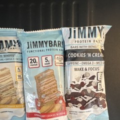 JIMMY! Protein Bar Cookies ‘n Cream Gluten-Free 58g (2.05oz) Fitness 6 PACK