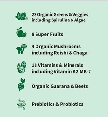 Garden Of Life SPORT ORGANIC GREENS Powder 9 oz (30 Serv) Original Fla BY 05/26