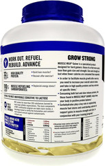 Gainer Protein Powder, Vanilla Creme, 32G Protein, 5 Pound
