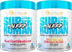 Alpha Lion Super Human Sleep Nighttime Fat Burner Sleep 30 Servings 2 Flavors