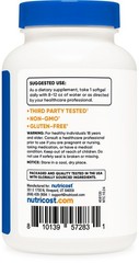 Nutricost Peppermint Oil Softgels (240 SFG) (50 MG) – Gluten Free & GMO Free