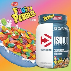 Dymatize x Fruity Pebbles ISO100 Whey 1.34 Pound (Pack of 1),