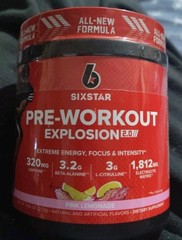Six Star Pre-Workout Explosion PINK LEMONADE (30 Servings) – Preworkout Energy
