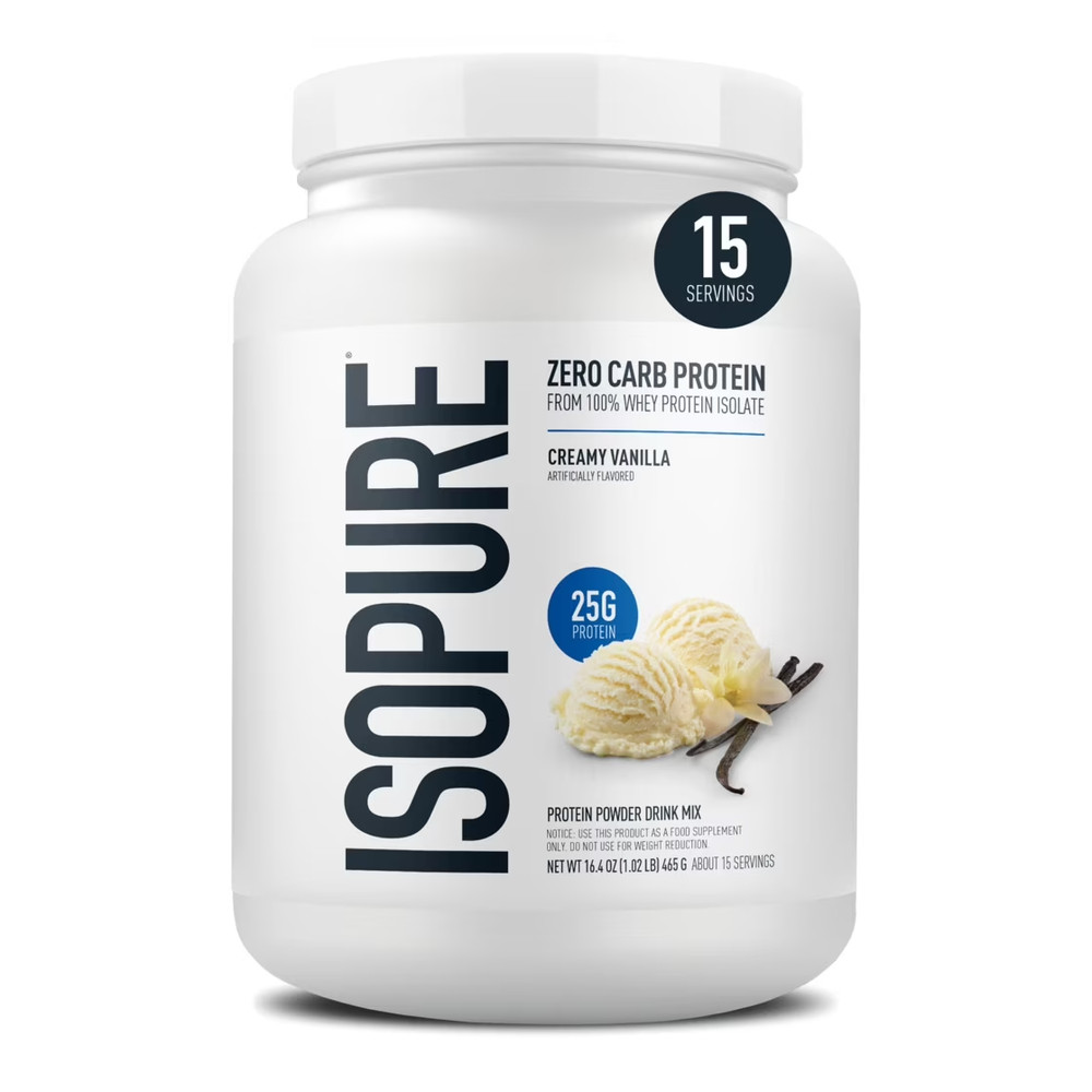 Isopure Zero Carb 100% Whey Protein Isolate Creamy Vanilla Protein Powder