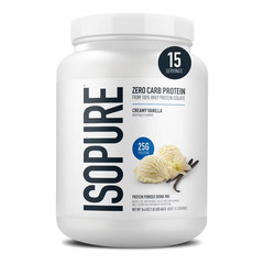 Isopure Zero Carb 100% Whey Protein Isolate Creamy Vanilla Protein Powder
